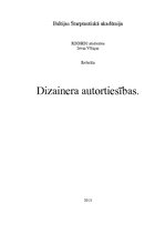 Konspekts 'Dizainera autortiesības', 1.