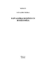 Referāts 'Pašvaldības budžets un budžetspēja', 1.