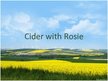 Prezentācija 'Cider with Rosie', 1.