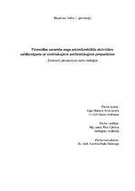 Referāts 'Fitoncīdus saturošu augu antimikrobiālās aktivitātes salīdzinājums ar sintētiska', 1.