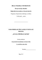 Konspekts 'Paraverbālais tēls saziņā un runa kā process', 1.