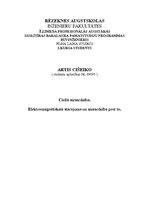 Referāts 'Elektromagnētiskais starojums un aizsardzība pret to', 1.