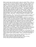 Eseja 'Economic Models of Behavior - Bibliography Included', 1.