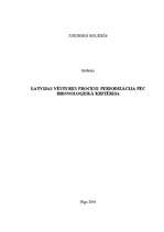Referāts 'Latvijas vēstures procesu periodizācija pēc hronoloģiskā kritērija', 1.