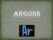Prezentācija 'Argons', 1.