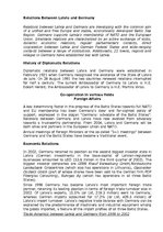 Konspekts 'Latvian Cooperation with Germany', 1.