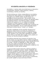 Eseja 'Akrobātika senatnē un mūsdienās', 1.