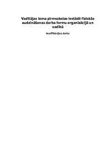 Referāts 'Vadītāja loma pirmsskolas izglītības iestādē fiziskās audzināšanas darba formu o', 1.