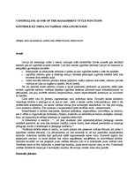 Referāts 'Kontrole kā viena no vadības cikla funkcijām', 1.