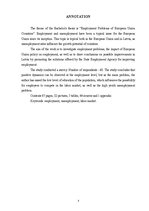 Diplomdarbs 'Eiropas Savienības nodarbinātības problēmas un to risinājumi', 3.