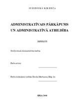 Referāts 'Administratīvais pārkāpums un administratīvā atbildība', 1.