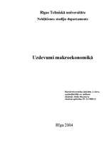 Konspekts 'Uzdevumi makroekonomikā', 1.