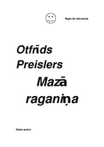 Konspekts 'Otfrīds Preislers "Mazā raganiņa"', 1.