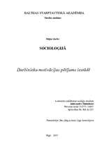 Referāts 'Socioloģisks pētījums', 1.