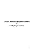 Eseja 'Urbanizācija', 1.