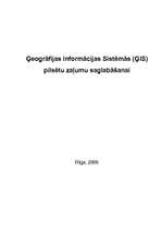 Konspekts 'Pilsētu zaļumu zonu saglabāšana', 1.