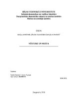 Eseja 'Vēsture un muita', 1.