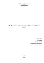 Referāts 'Mūsdienu latviešu autoru stāsti pirmsskolas vecuma bērniem', 1.