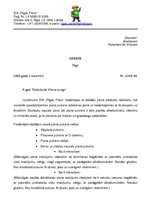 Paraugs 'Oferte, akcepts, līgums, pavadzīme', 1.