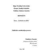 Referāts 'Politiskās socializācijas process', 1.