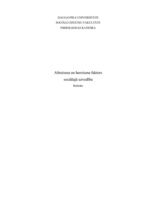 Referāts 'Altruisma un heroisma faktors sociālajā uzvedībā', 1.
