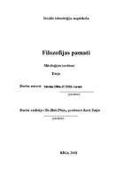 Eseja 'Mitoloģijas izcelsme', 1.