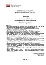 Konspekts 'Sabiedrisko attiecību principi un metodes', 1.