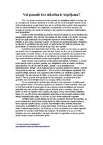 Eseja 'Vai pasaule bez nikotīna ir iespējama?', 1.