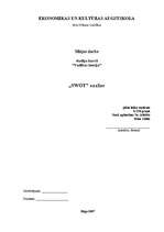 Konspekts 'SWOT analīze muzikāli literārajam klubam "Četri balti krekli"', 1.