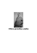 Referāts 'Hitlera personības analīze', 1.