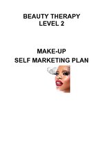 Konspekts 'Make-up Self Marketing Plan', 1.