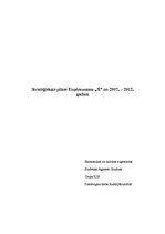Referāts 'Stratēģiskais plāns uzņēmumam "X" no 2007. līdz 2012.gadam', 1.