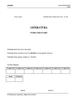 Paraugs 'Literatūras ieskaite 12.klasei 2.semestris', 1.