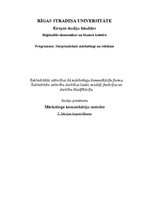 Konspekts 'Sabiedriskās attiecības kā mārketinga komunikāciju forma. Sabiedrisko attiecību ', 1.