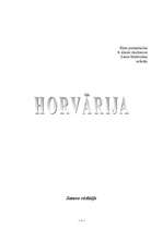Konspekts 'Horvātija', 1.