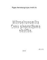 Referāts 'Mikroekonomika. Cenu pieprasījuma elastība', 1.
