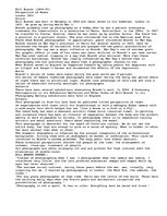 Konspekts 'Photographer Bill Brandt', 1.