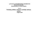 Referāts 'Nodokļu politikas mērķi un nodokļu sistēmas uzbūve Latvijā', 1.