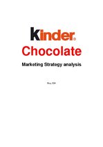 Referāts 'Kinder Chocolate Marketing Strategy Analysis', 1.