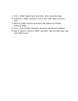 Eseja 'Žurnālistika kā profesija', 11.