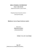 Konspekts 'Ražošanas resursu tirgus. Ienākumu sadale', 1.