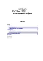 Referāts 'UMTS un CDMA standartu salīdzinājums', 1.