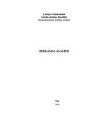 Referāts 'Reklāmas analīze', 1.