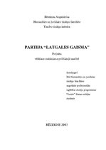 Referāts 'Partija "Latgales Gaisma"', 1.