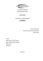 Biznesa plāns 'Sabiedrība ar ierobežotu atbildību "Laimiņa"', 1.