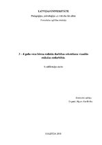 Diplomdarbs 'Kvalifikācijas darbs pirmsskolā', 1.