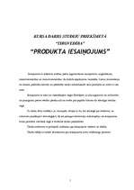 Referāts 'Produkta iesaiņojums', 1.