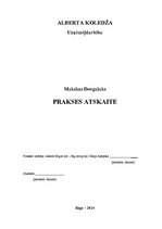 Prakses atskaite 'Prakses atskaite', 1.