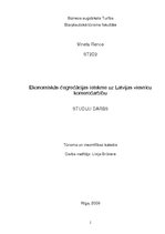 Referāts 'Ekonomiskās degredācijas ietekme uz Latvijas viesnīcu komercdarbību', 1.