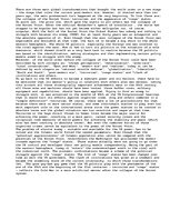 Eseja 'Three Main Global Transformations', 1.